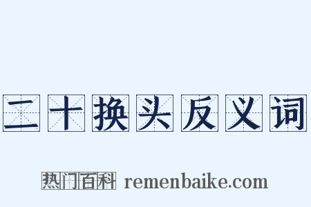 二十换头反义词是什么意思的图片